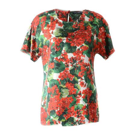 Dolce & Gabbana Formal Shirts Rød, Dame T-shirts, Størrelse: 2XS