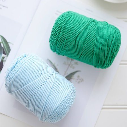 Makramérep 4mm Färgglad Jeans - Makramégarn 380 Rep - Sing