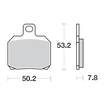 Moto-Master RoadPro Sinter Bromsbelägg Bak - Cagiva Raptor 650 2001-2004
