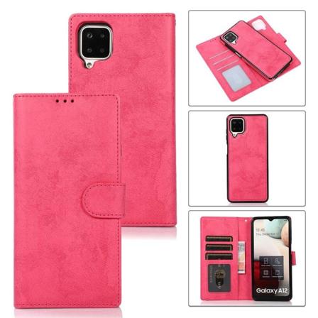 Samsung Galaxy A42 - Ammattimaisen tyylikäs lompakkokotelo Rosa