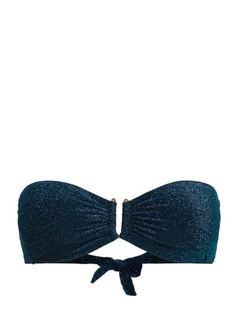 Bra Bandeau Brie Lurex Blue Lindex