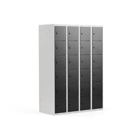 6 door locker CLASSIC, 4 modules, 1740x1200x550 mm, black