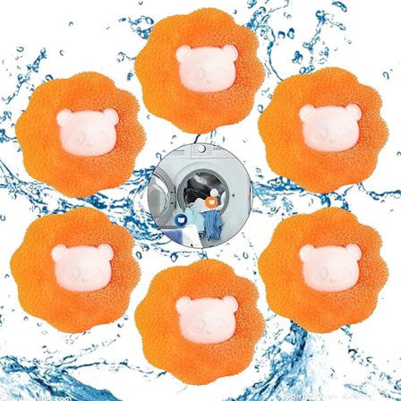 6 stk. Klær Hårfjerner Til Vaskemaskin Gjenbrukbar, Vaskemaskin Hårfjerner Ball, Dyrehår Fjerner, Til Vaskemaskin, Sengetøy, Klær