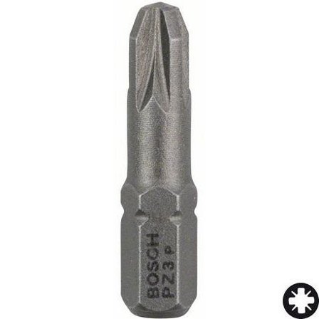 Bosch PZ3 Bits 3-pakn. 25mm, Maskintilbehør & forbruk