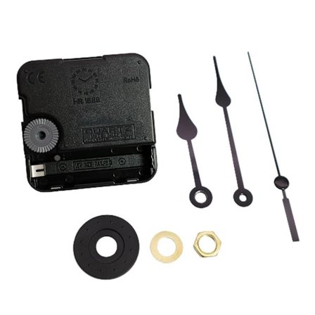 Oppgradert Quartz DIY Veggklokke Bevegelsesmekanisme DIY Reparasjonsdeler Erstatning 24 timer Enkel Stil Quartz DIY 1 sett