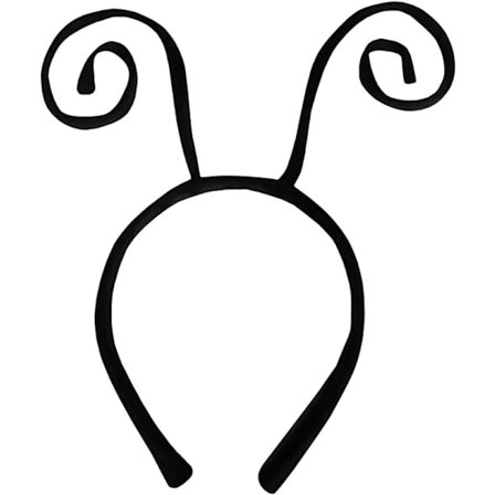 Svart fløyel insekt antenne pannebånd - Marihøne Bie Insekt Hårbånd Kostyme Tilbehør - Halloween Tilbehør One Size Voksen Unisex