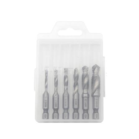 4341 Metriska Borrkranar 6-pack Silver