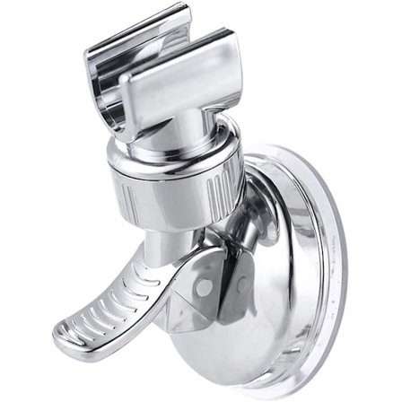 1 ST Justerbar Dusjhodeholder Baderom Krom Veggfeste Sterk Sugekopp Håndholdt Universell Veggmontert Feste,