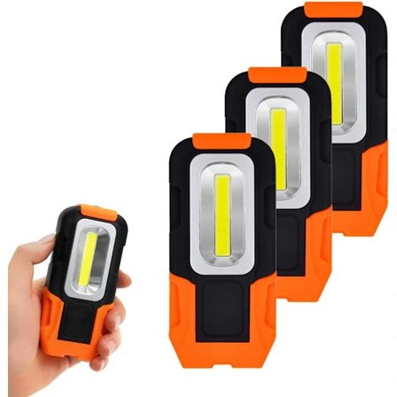 /EA/LED-arbejdslamper 3W COB LED Bærbar magnetisk lommelygte AAA Bat
