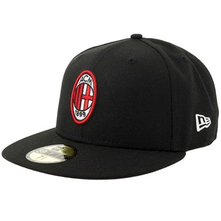 New Era - Zwart fitted Cap - Hatstore Exclusive x AC Milan 59FIFTY Black Fitted @ Hatstore