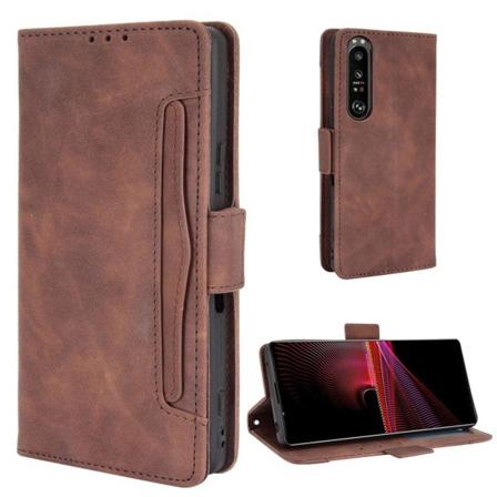 Moderni Nahkalaukku For Sony Xperia 1 III - Ruskea Brown