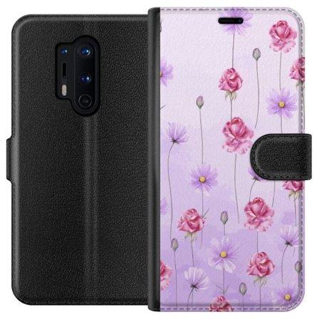 Kompatibelt Lommeboketui til OnePlus 8 Pro Petal Reverie Lilac Mist