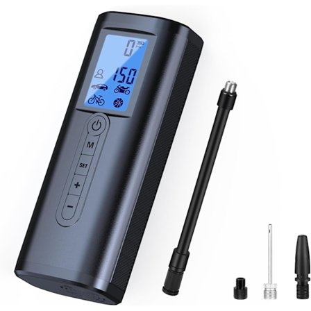 AP2-P Däckpump & Powerbank (2i1) 150PSI Minicykelpump