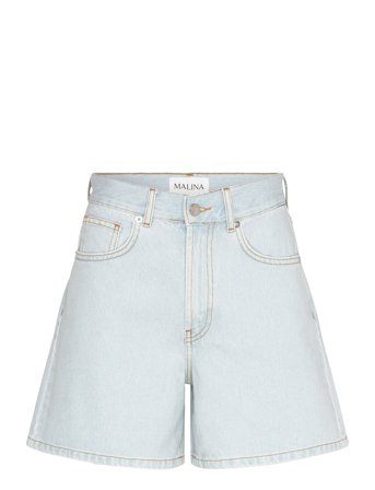 Solene High Rise Denim Shorts Blue Malina