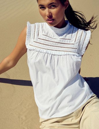 Noella Kama Blouse - White - S