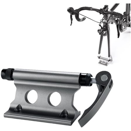 16,5*5,9*4 cm - Lynudløser gaffelmontering - forgaffelmontering til forhjul - for nem installation - Cykelholder - Praktisk rejsetilbehør