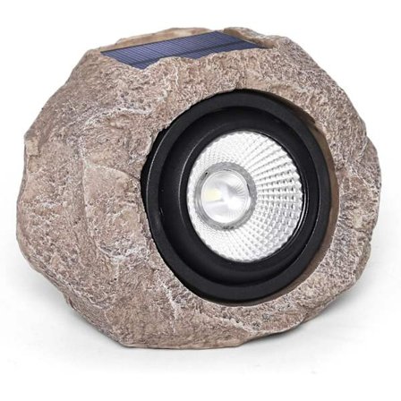 Utomhusdekorativa ljus, superljus solar spotlights utomhus, IP65 vattentäta solar vägljus Solar landskapsljus, Rock Solar Garden Light