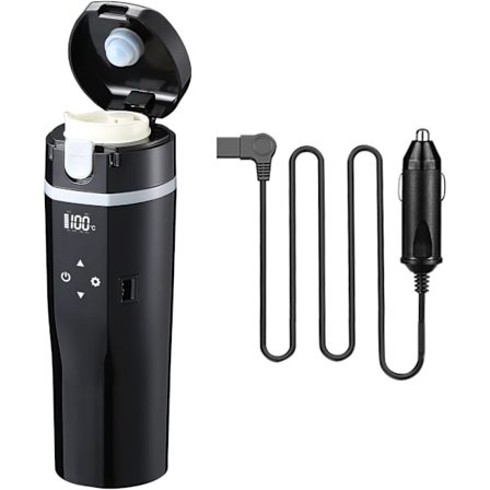 24V/12V Elektrisk Resekanna för Bil/Lastbil, 480ml Biluppvärmning C