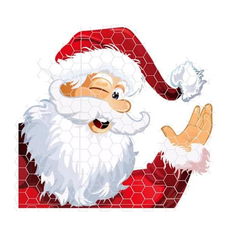 Magnetisk klistermærke Bilsmagneter Julemand Ren lyspære reflekterende klistermærke Santa Claus