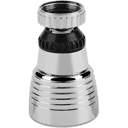 LED-lys munnstykke vannkran 360 graders svingbar tut vask kjøkken bad temperatur