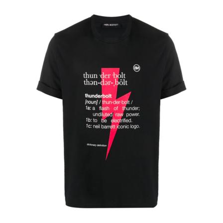 Neil Barrett, T-shirt Zwart, Heren, Maat:S