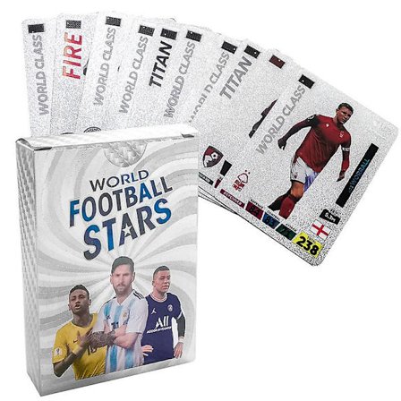 World Football Stars 55Pcs Limited Edition Cards Plastfotballspillerkort (FMY)