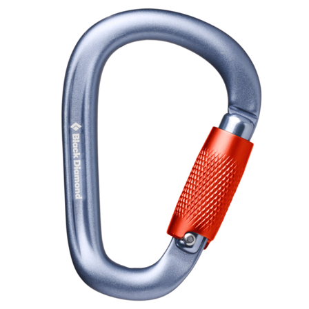 Black Diamond Pearlock Twistlock Carabiner Gray
