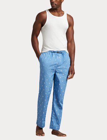 Polo Ralph Lauren Cotton-Sle-Bot - Blue - M