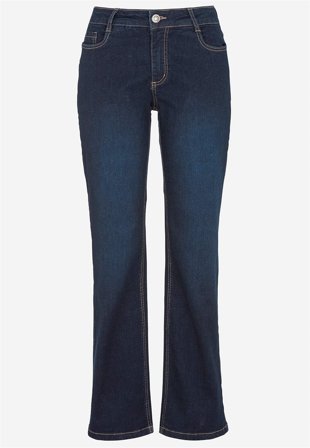 Cellbes of Sweden - Komfortable stretchjeans med rette ben i mørk blå / denim for damer i størrelse 44