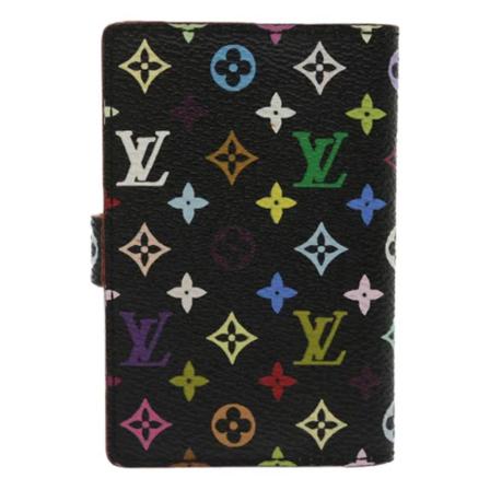 Louis Vuitton Vintage, Pre-owned wallet Zwart, Dames, Maat:ONE Size,Canvas,multicolor