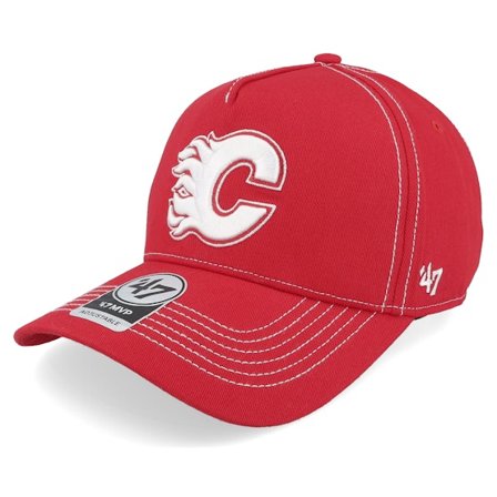 47 Brand - NHL Rød adjustable Caps - Calgary Flames Contrast Stitch 47 Mvp Dt Red A-frame Adjustable @ Hatstore
