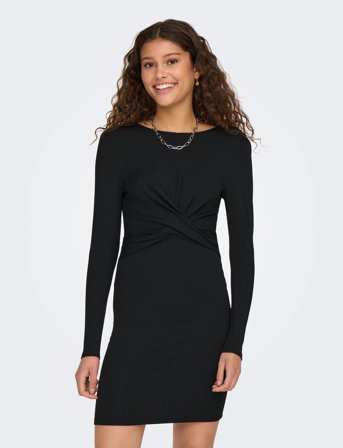 ONLY Onlqueen L/S Glitter Twist Dress Jrs - Black - L
