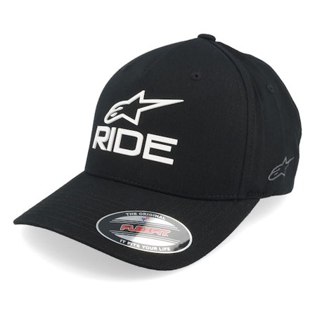 Alpinestars - Ride Sonic Hat Black/White Flexfit Flexfit Black Cap - @ Hatstore
