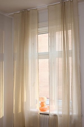 Jotex - Vorhang Mit Leinenstruktur Im 2er-pack helles Beige - LIZZIE - Kaufe Leinengardinen bei Jotex