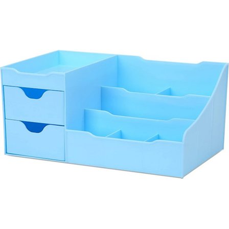 Designs Makeup Organizer med lådor ‎29 x 18 x 13 cm blå