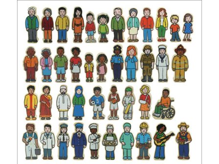 Människor i trä 42/fp - Lyreco - Skola och förskola - Lekmaterial - Lekfigurer - Övriga