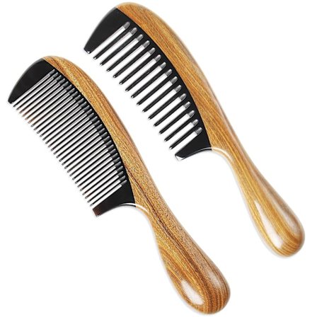 100% håndlaget naturlig grønt sandeltre med bøffelhornhår Co