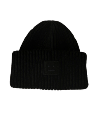 Svart acne mössa