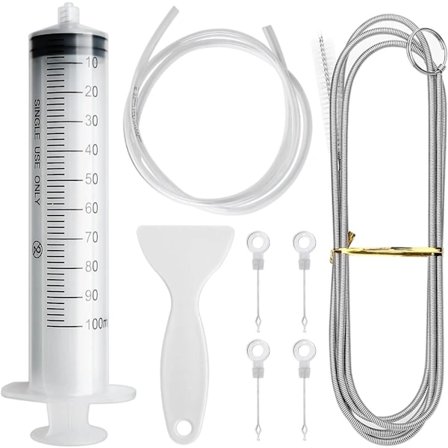 8-delars rengöringskit för kylskåp med verktyg för att rensa avloppshål