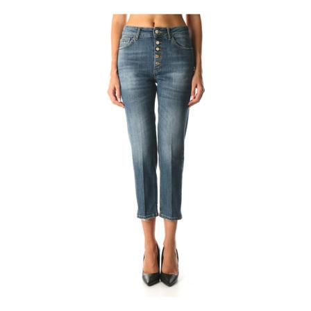 Kocca, Cropped Jeans Blauw, Dames, Maat:W30
