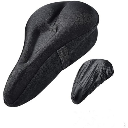 Sadelskydd för cykel - Gel-stoppad sadelskydd för män och kvinnor, extra mjukt sadelskydd för motionscykel, utomhus och inomhus