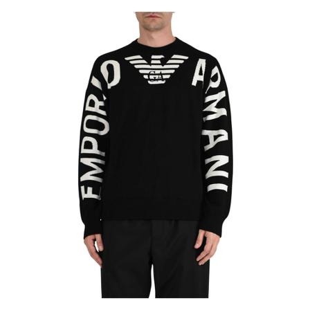 Emporio Armani Sweatshirts Sort, Herre
