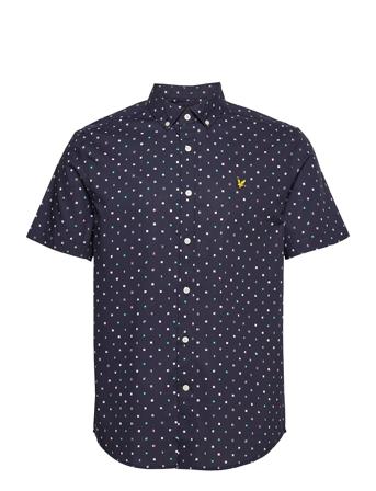 Flag Print Ss Shirt Blue Lyle & Scott