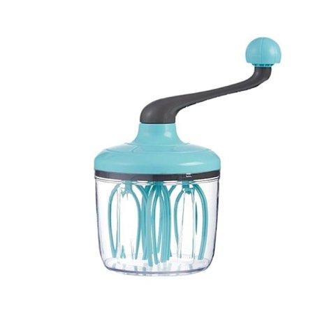 Plastpiskeris, halvautomatisk piskeris, mælke- og æggepiskeris, køkkenpiskeris til piskning, madlavning, bagning og skumning Grøn