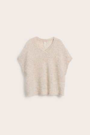 Kappahl | Strikket topp i mohairblanding | Lys beige
