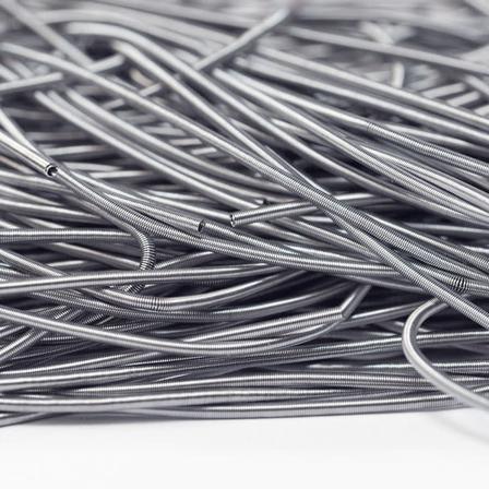 Mjuk cannetille wire för pärlbroderier, 1mm grov, lavendelgrå/gu