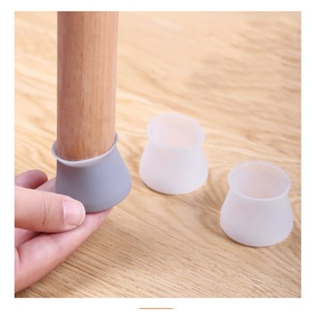 Sæt med 20 stk. silikonebeskyttelse til stolben, stolbenbeskyttelse