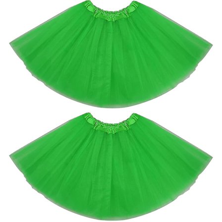 Tutu-kjol Elastisk dam Tonåring Vuxen Tutu 80-tals Tutu-kostym 2-pack