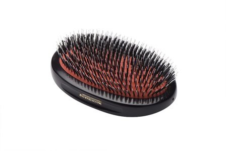 Mason Pearson Hårbørste uden Håndtag BN1M Sort Rubin, Hår, Hårbørster, Børster Med Vildsvinehår
