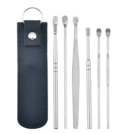 5-9 stk./sett Ørevoksfjerner Ørerensesett Øreplukker Øreplukker Ørerenseskje Ørepleie Renseverktøy for voksne Ørepleiesett